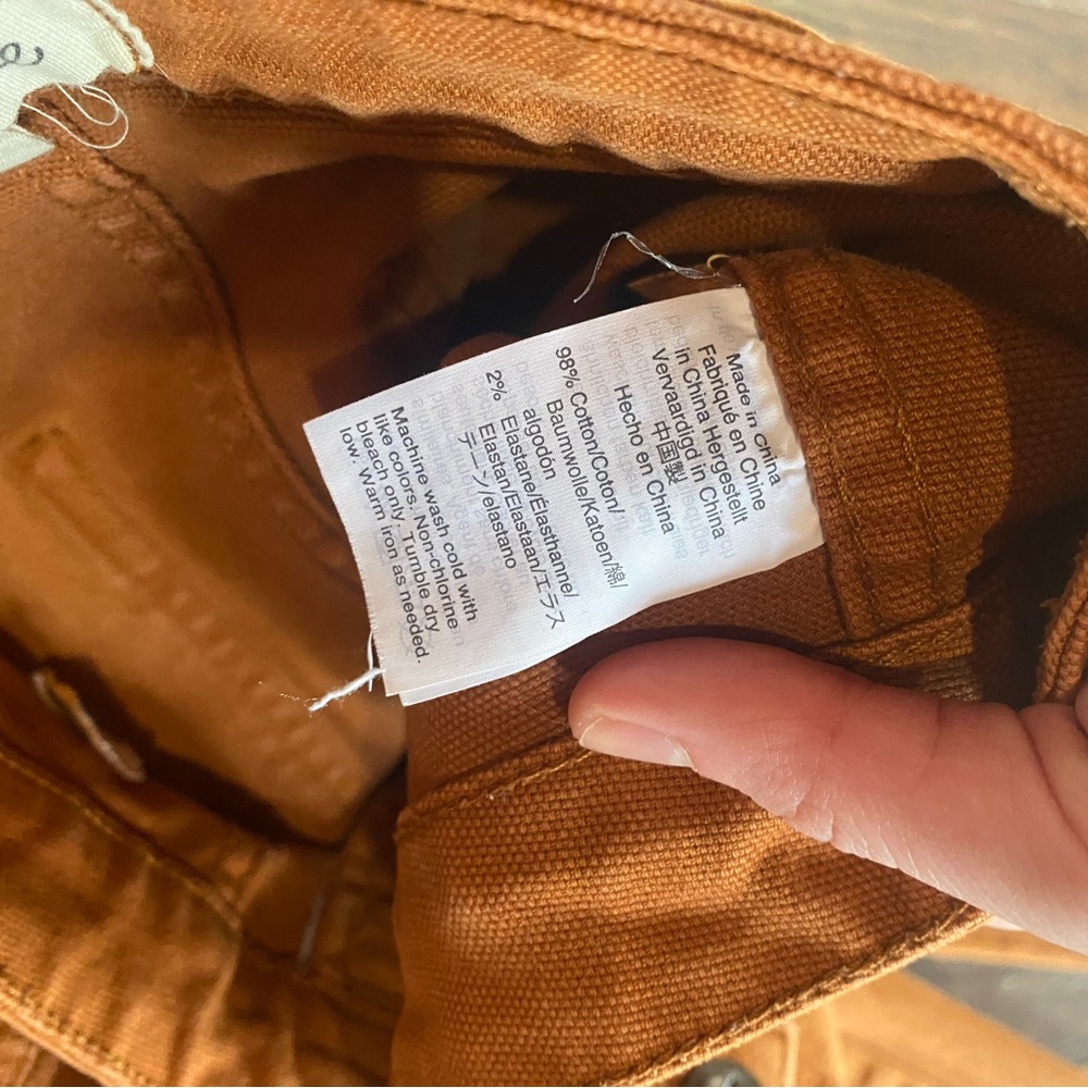 Madewell Burnt Orange High-Rise Jeans - Picture 9 of 9